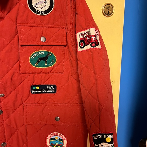 RED FOUND ANTHROPOLOGIE FARMSTEAD QUILT PATCH JACKET SMALL NWT PRICE FIRM - Picture 7 of 9